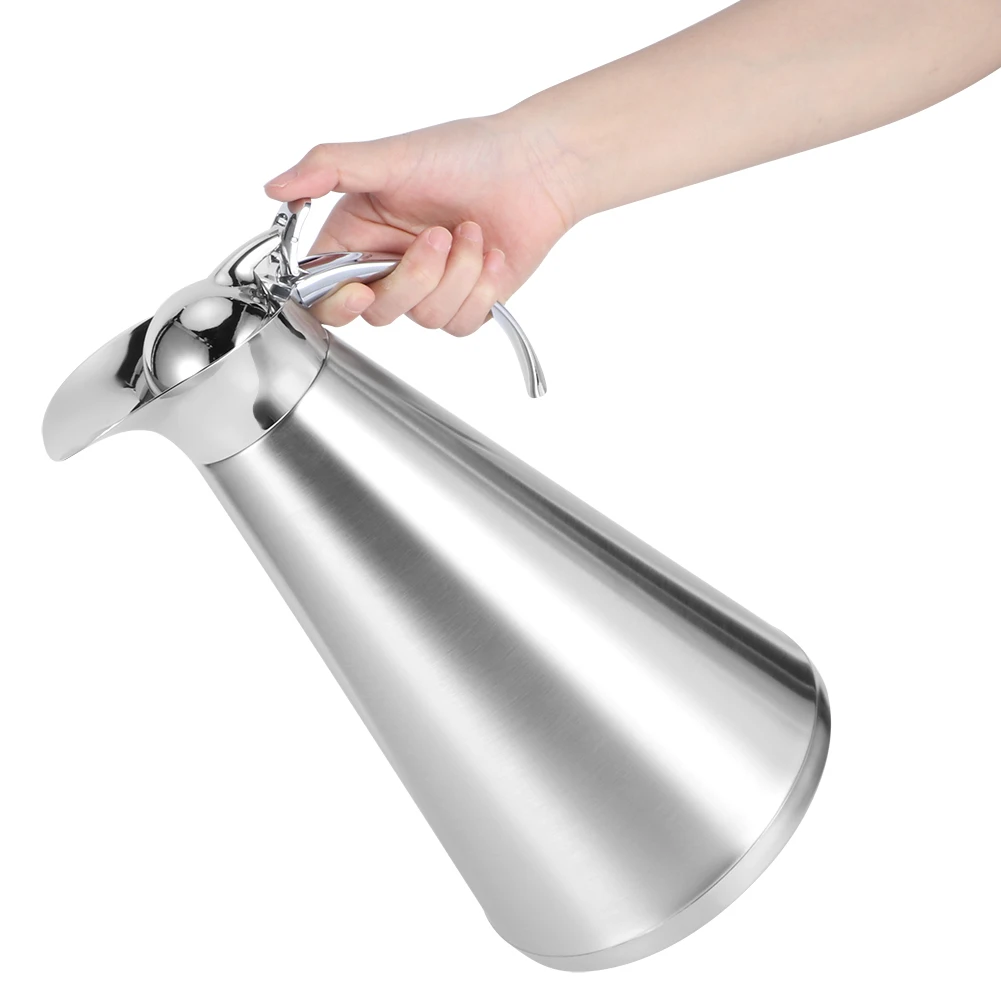 2Л Серебряный шлифовальный двухслойный вакуумный термоизоляционный чайник из