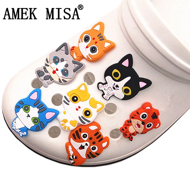 Один продажа 1 шт. Lucky Cat Подвески для обуви из мультфильма ПВХ аксессуары