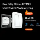 SONOFF DUALR3 двойной релейный модуль Wi-Fi DIY мини-переключатель двухстороннее Измерение мощности 2 группыпереключатель времени умный дом приложение eWeLink