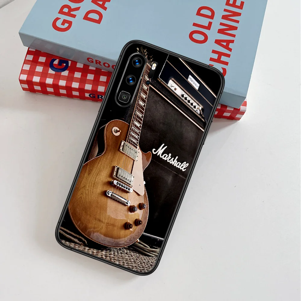 

Marshell Amp Guitar Phone Case For Huawei P Mate Smart 10 20 30 40 Lite Z 2019 Pro black Etui Tpu Funda Silicone Cover Fashion