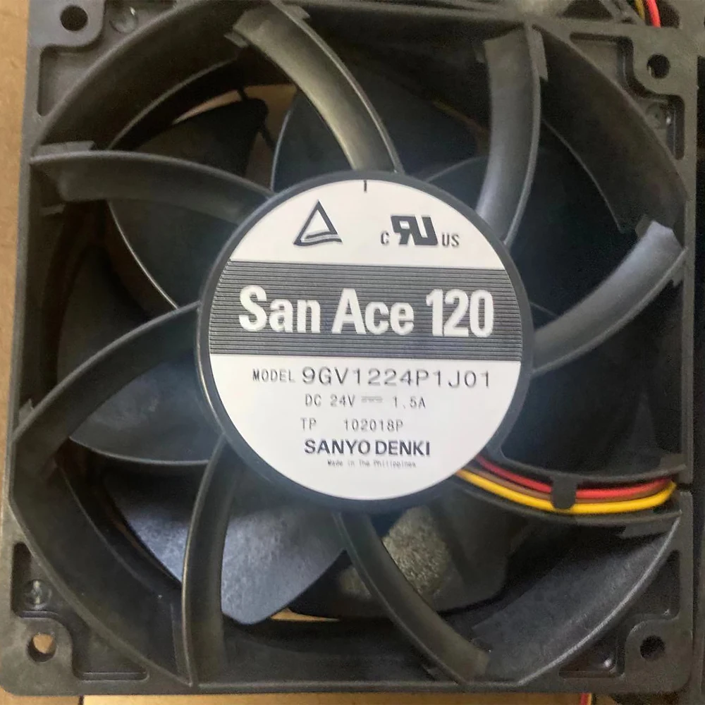 

For sanyo 9GV1224P1J01 DC 24V 1.5A 12038 4 line 12CM cooling fan 120x120x38mm