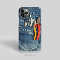 luxury creative fun jeans for apple iphone 11 12 pro max case mini x xs xr 6 6s 7 8 plus se2020 for samsung s 9 10 note 20 cover