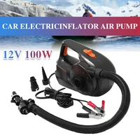 12v 100w car rechargable pump electric inflatable air pump for kayak boat swimming pool air cushions ball auto portable blower