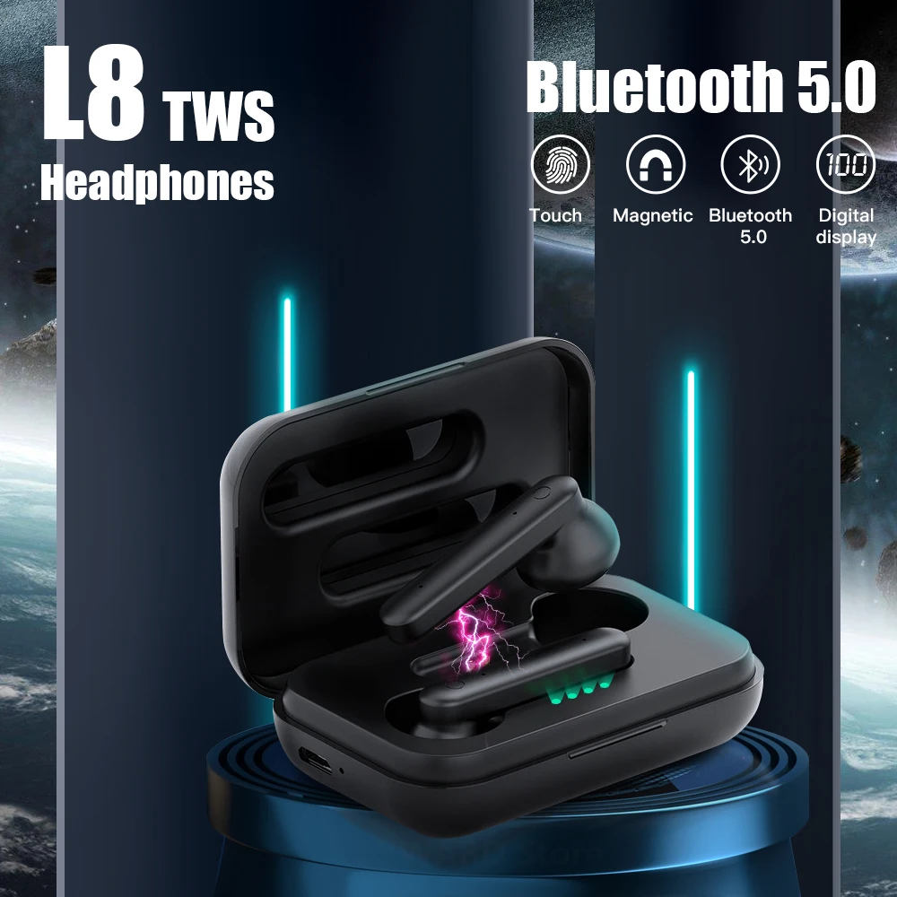 TWS-стереонаушники L8 с поддержкой Bluetooth 5 0 и сенсорным управлением наушники