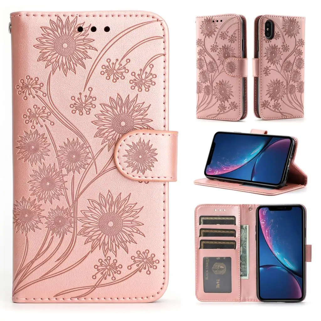 Flower Phone Case For Xiaomi 12 11 lite M3 X3 Redmi Note 10 7 8 8A 8T 9A 9T 9S 9 Pro Flip Leather Stand Book Cover Back Etui |