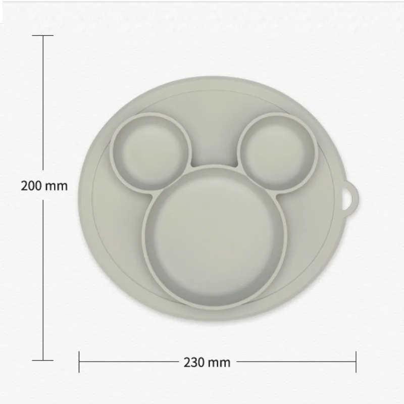 

Baby Silicone Plate Kids Bowl Plates Baby Feeding Silicone Bowl Newborn Silica Gel Dishes Kids Tableware Anti-fall Suction Plate