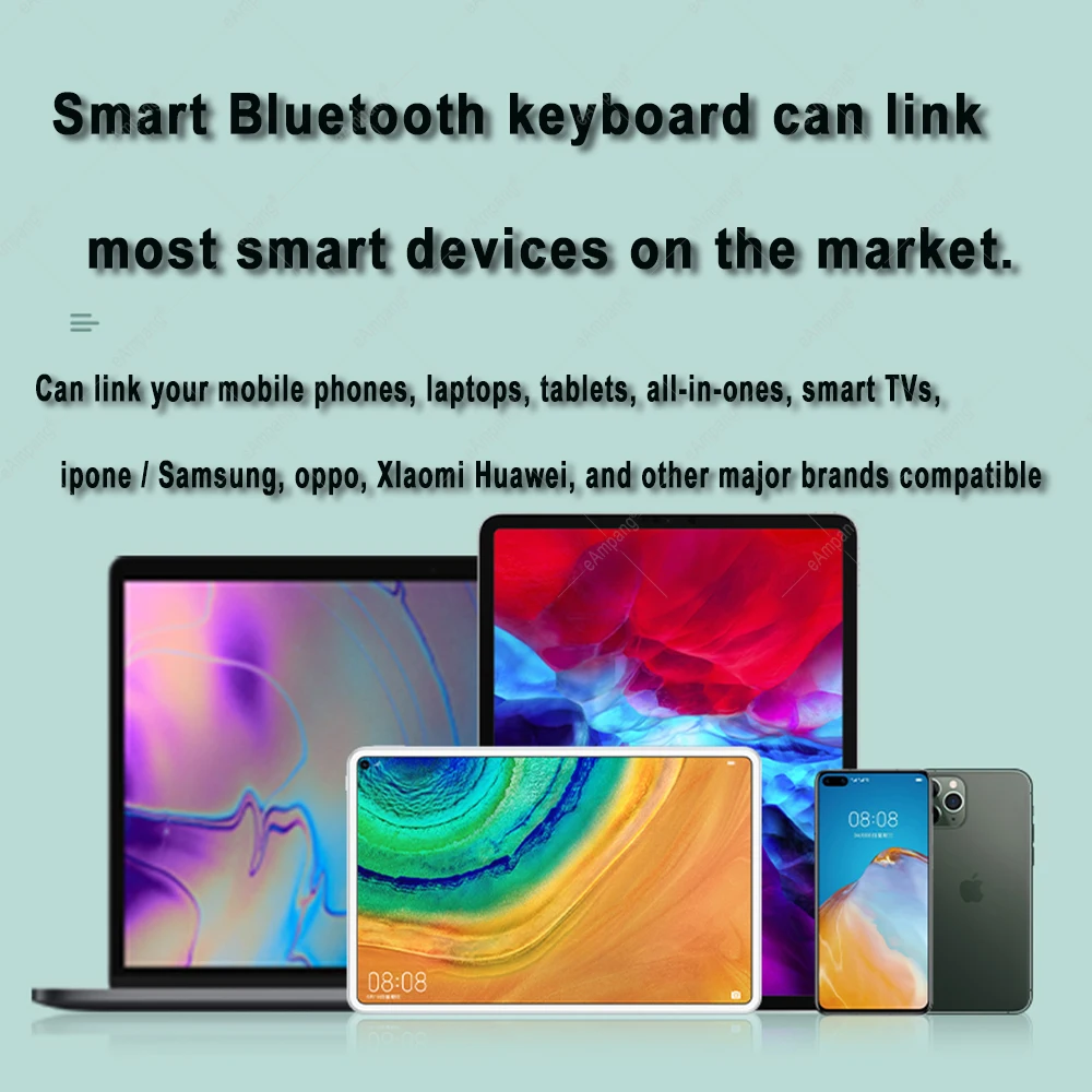 

Cute Russian Arabic Hebrew Korean Spanish Keyboard Mouse For Samsung iPad 10.2 7 7th 8 8th Air 2 3 4 4th Pro 11 2020 IOS Android