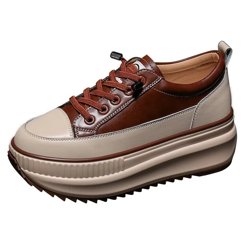 

Corporis 2020 new flat platform shoes woman casual ladies shoes lace up female shoes mixed colors flats women