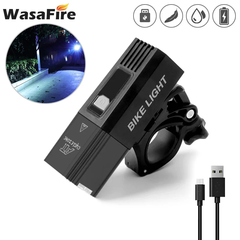 

3 Modes T6 LED Bicycle Light USB Rechargeable 2000mAh MTB Road Bike Headlight Front Handlebar Lights Cycling Night Riding Lamp