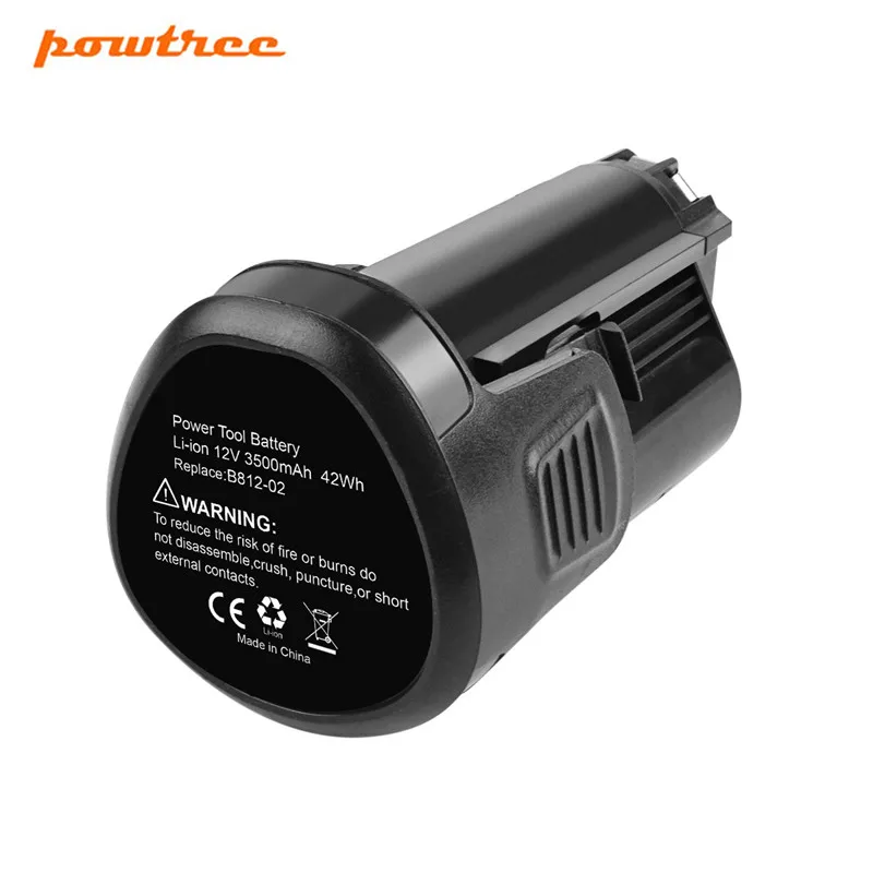 Powtree 12V 3500 мА/ч литий ионный аккумулятор Перезаряжаемые Батарея для DREMEL 8200 8220 8300 B812