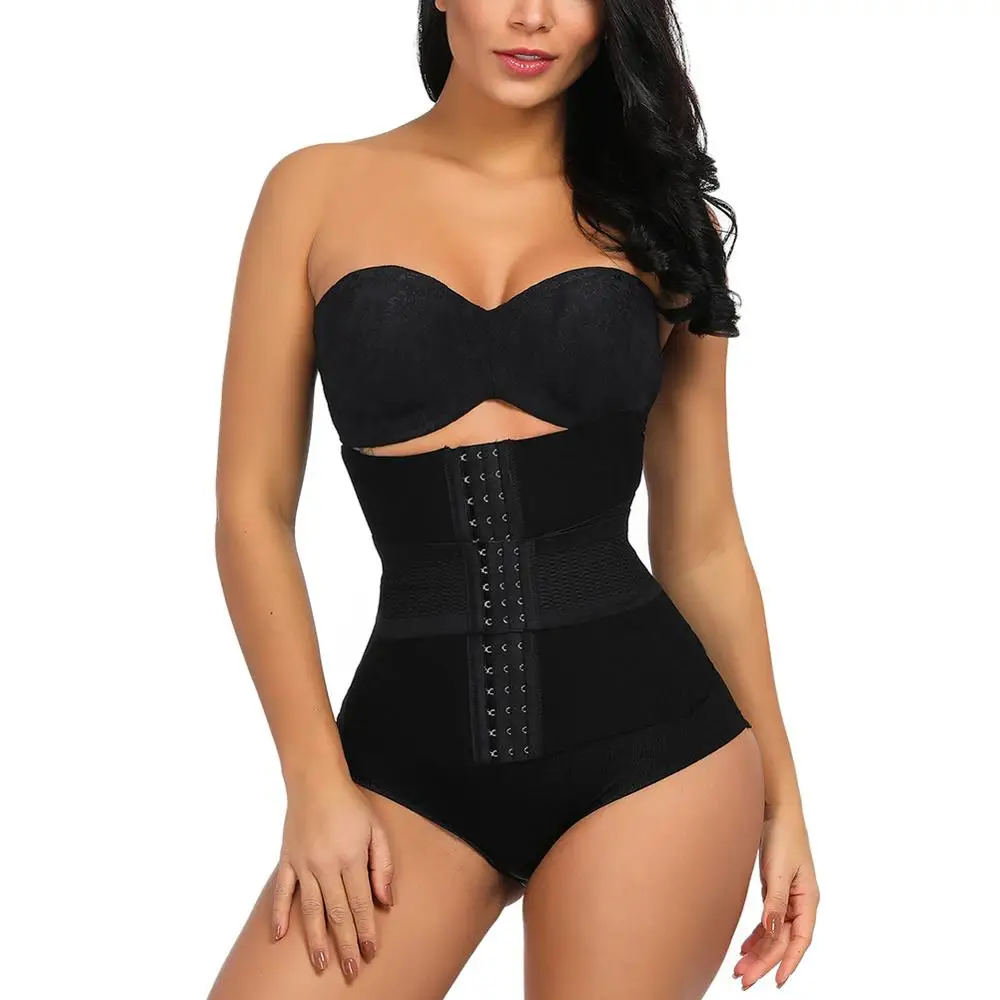 HEXIN талии тренер ремень Крючки 16 Сталь костей бесшовный боди корсет