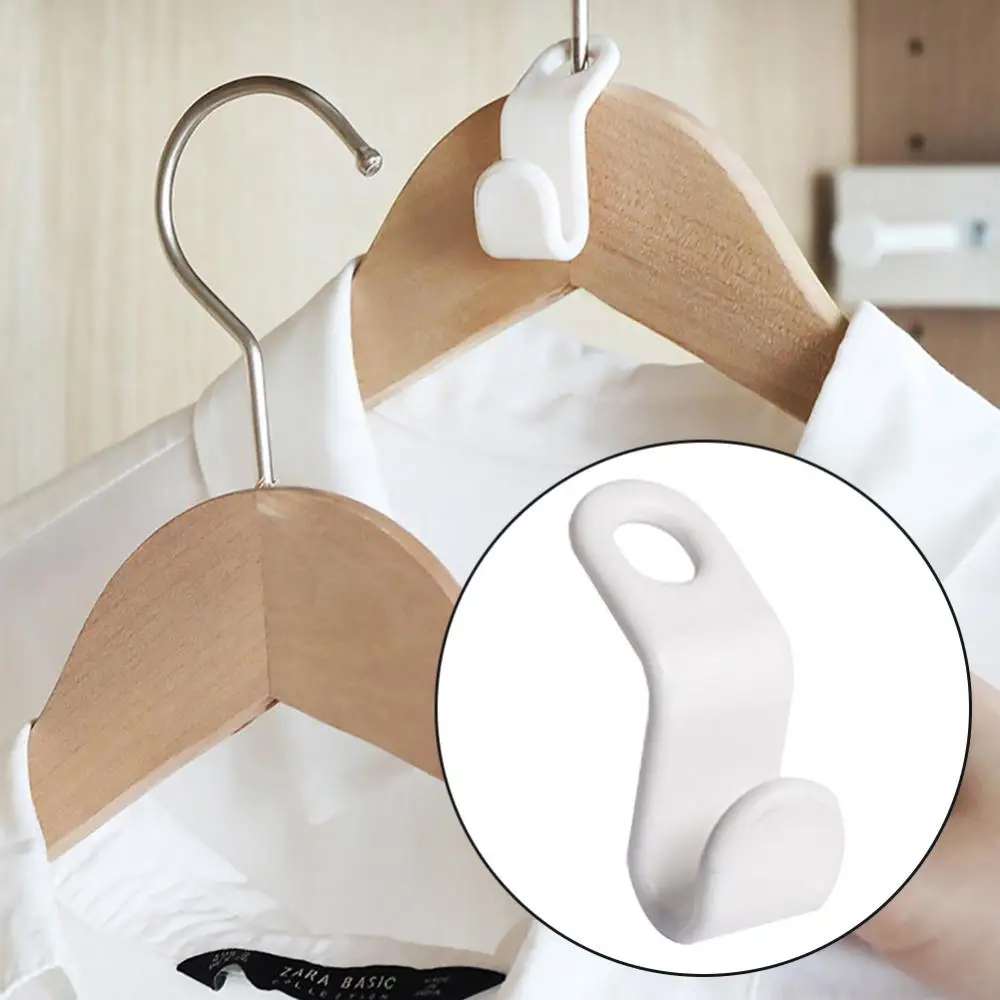 

12Pcs Multi-function Wardrobe Space-saving Stack Hanger Hook Coat Hook Closet Stack Hanger Rack Bedroom Storage Organizer