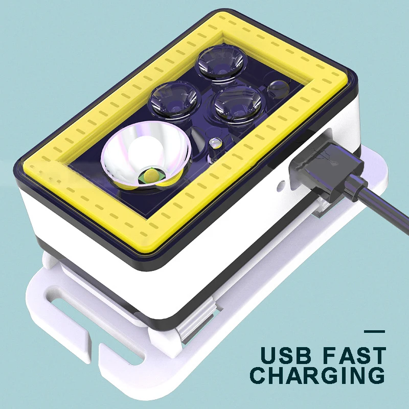 Сенсорный светодиодный налобный фонарь USB-зарядка магнитный светильник на талию