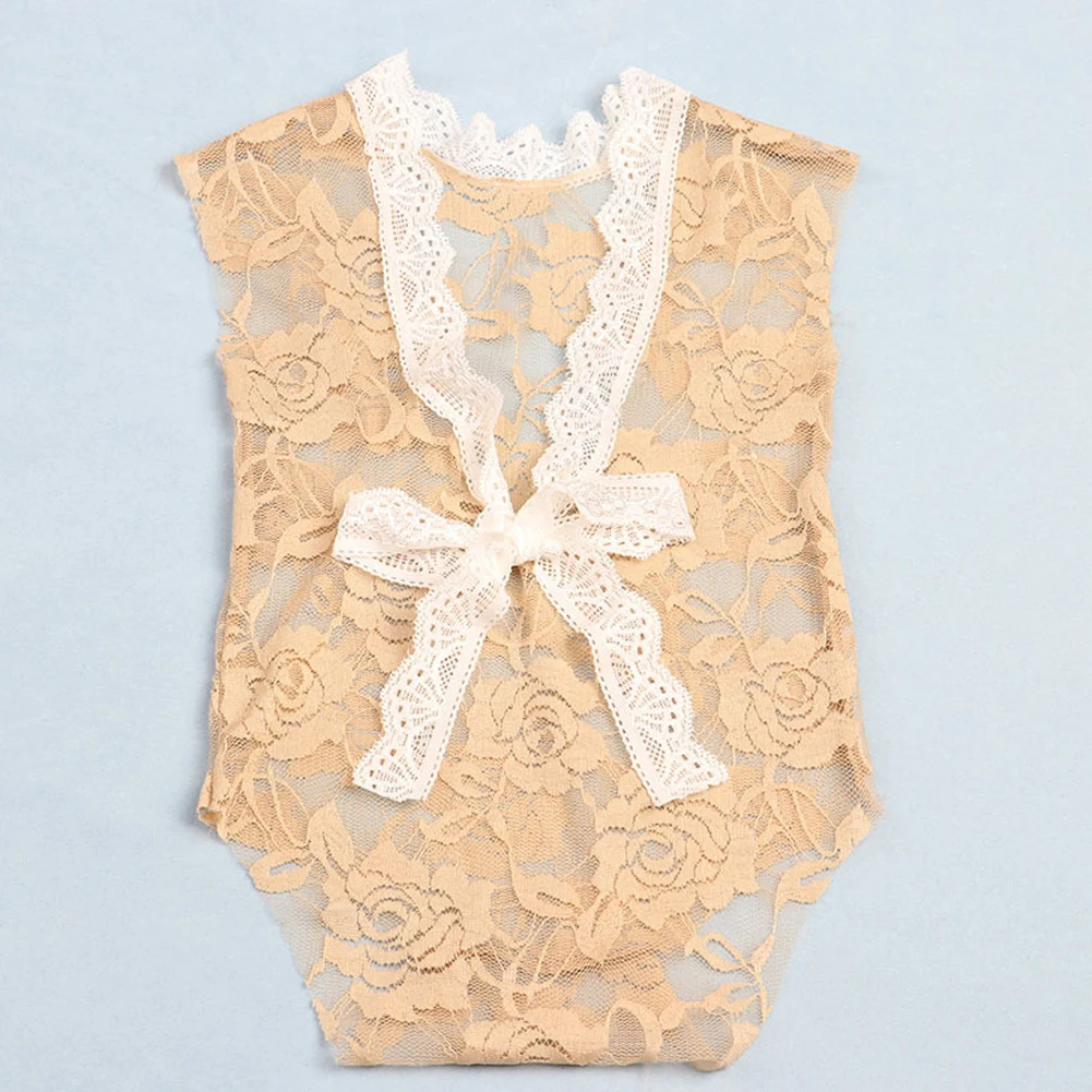 Новое поступление одежда для фотосъемки новорожденных девочек Кружевное боди с