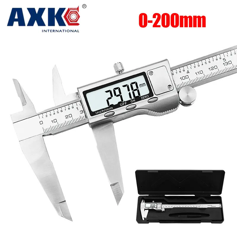 8 &quot200 мм цифровой штангенциркуль из нержавеющей стали lcd доставка в розницу +