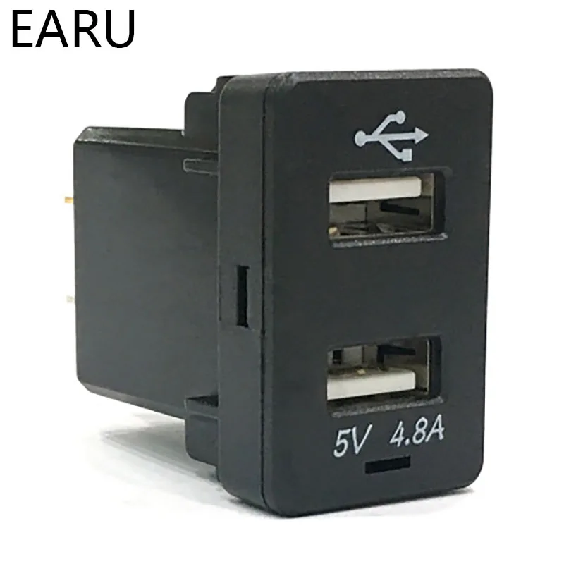 Японский usb-измеритель напряжения вольтметр для автомобиля, свободное пространство, оригинальное отверстие Usb 4.8A, двойной интерфейс, автомобильное зарядное устройство, специальный автомобиль
