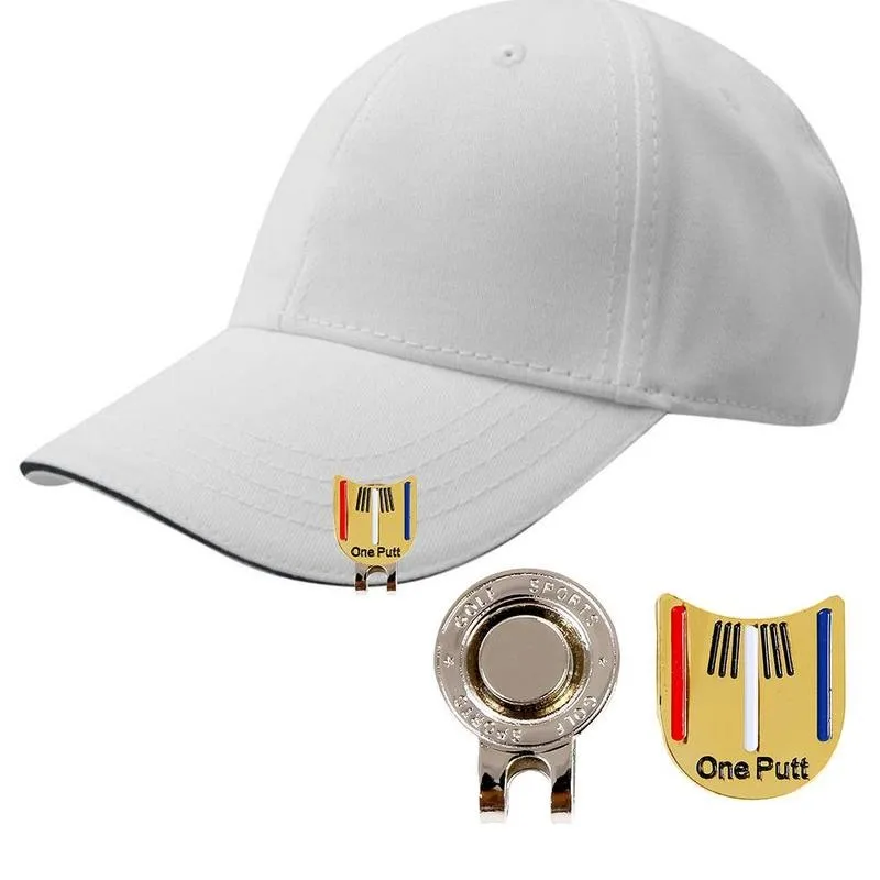 

Golf Cap Clip Marker with Golf Cap Clip Golf Ball Aiming Coating Kits Professional Alloy Golf Marker Training Clip M U2N7