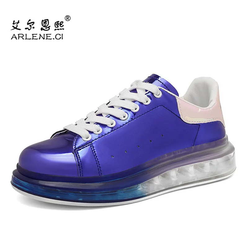 Женские теннисные туфли на шнуровке дышащие кроссовки платформе с воздушной