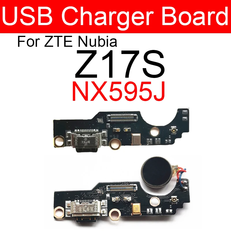 Плата зарядного устройства USB для ZTE Nubia Z17S NX595J, разъем usb-порт для док-станции, модуль, плата, ремонт, запасные части