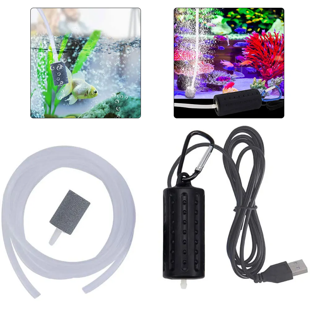 

Mini USB Aquarium Fish Tank Oxygen Air Pump Portable Mute Energy Saving Supplies Aquatic Terrarium Fish Tank Accessories
