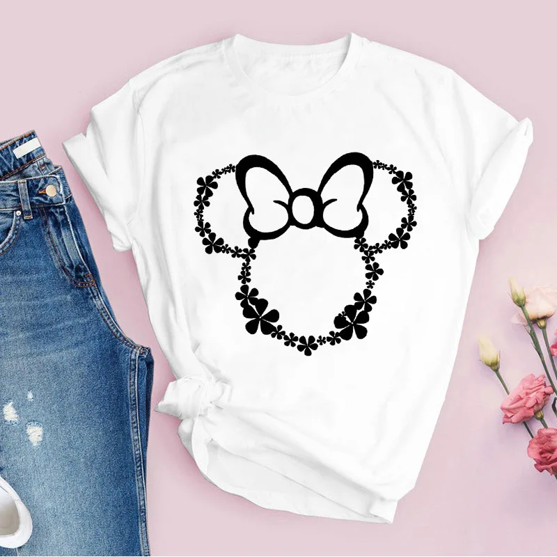 

T-shirt for Women 2022 Kawaii Cartoon Graphic Tshirt 90s Girl Harajuku Streetwear Tops Female Fashion Short Sleeve Plus Size 3xl