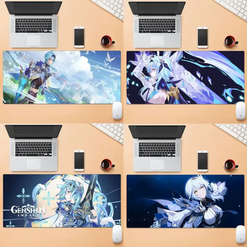 

Eula Genshin Impact Unique Desktop Pad Game Mousepad Large Gaming Laptop XL Non-slip Rubber Office Computer Mouse Pad