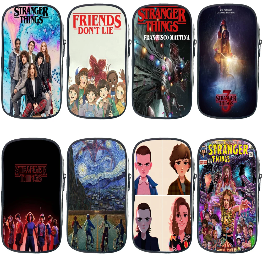 Сумка карандаш Stranger Things для мальчиков и девочек косметички начальной школы