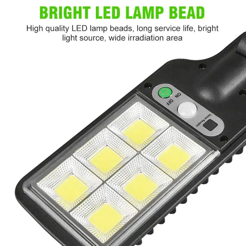 

600W COB Solar Lights Outdoor Solar Powered Lamp Sunlight Wall Light PIR Motion Sensor Waterproof Street Light Garden Decoration