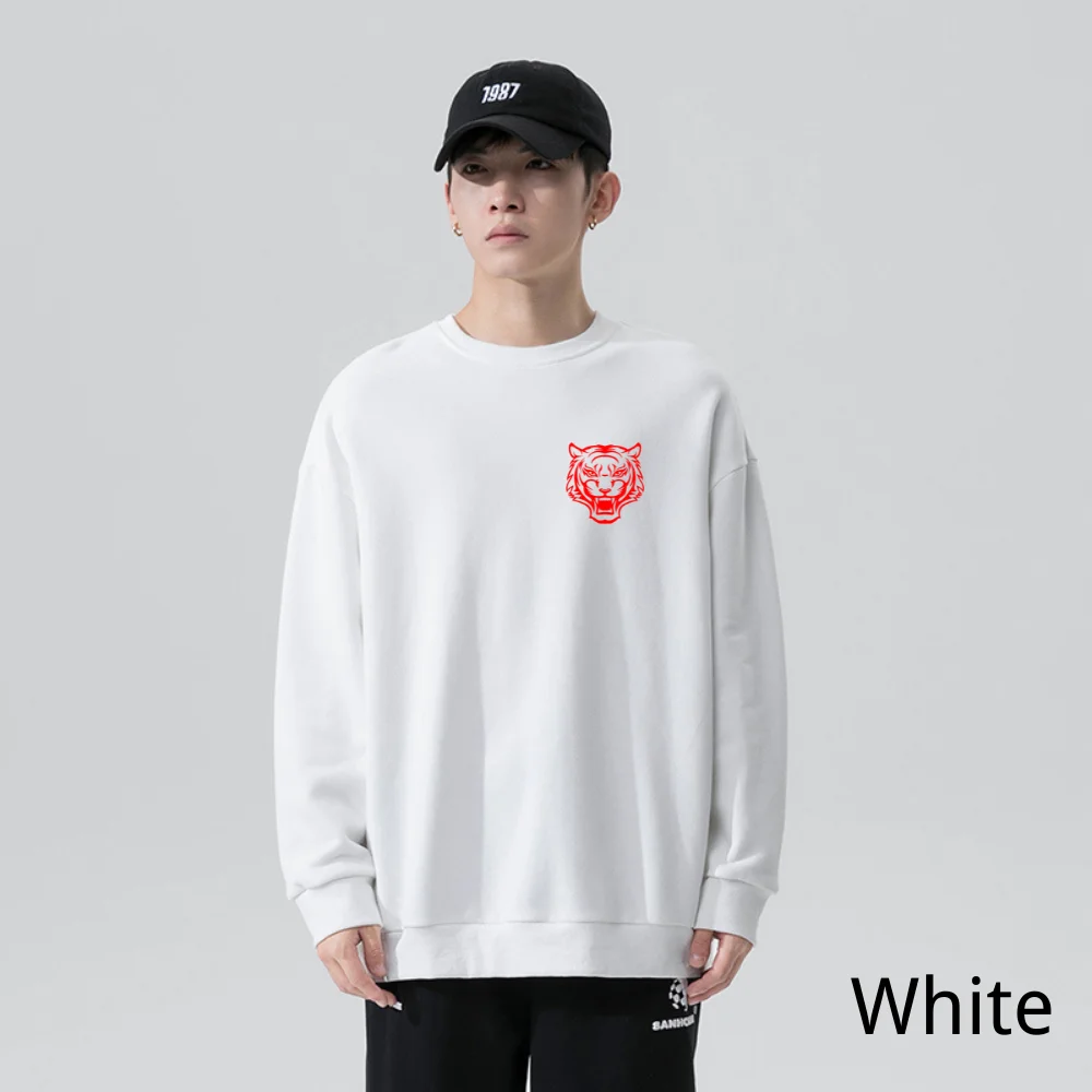 

IKNIKEC 11 colors Autumn mens sweatshirt Tiger O-neck print hoodie fashion hip-hop men's street worn by teenagers pullover tops