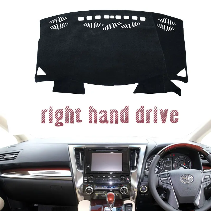 

Коврик для приборной панели, ковер, избегайте света для Toyota Alphard Vellfire 30 AH30 2015 ~ 2020 2017 2018 2019, наклейки, автомобильные аксессуары