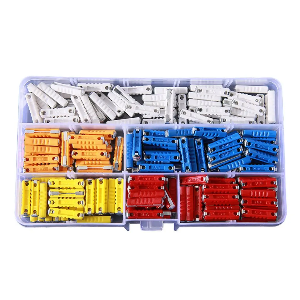 

200PCS Ceramic Fuses Automotive Bullet Fuse Car Auto Fuses Assortment Kit 5A/8A/10A/16A/25A dropship