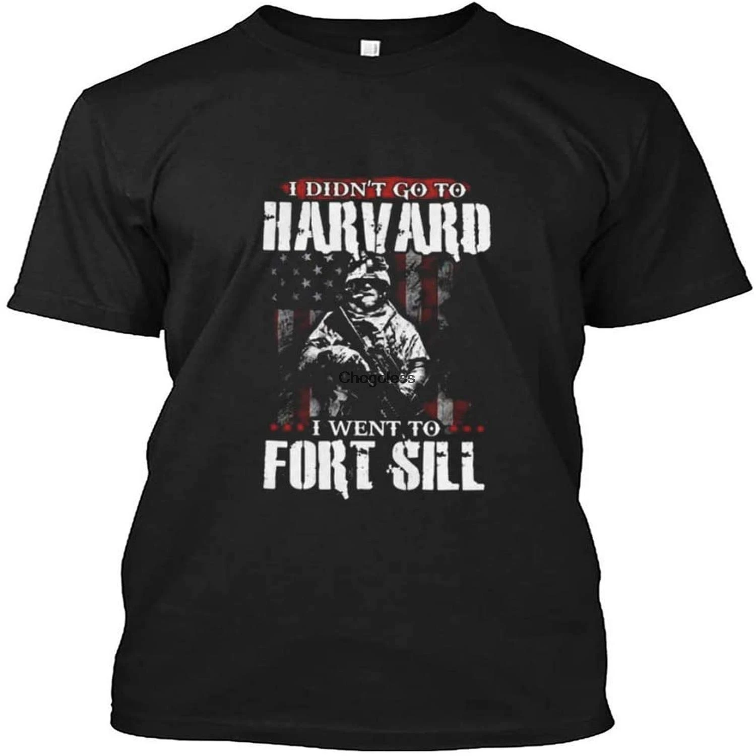 Я не поехал в Гарвард я пошел Форт-порог футболка для мужчин женщин и Черная |