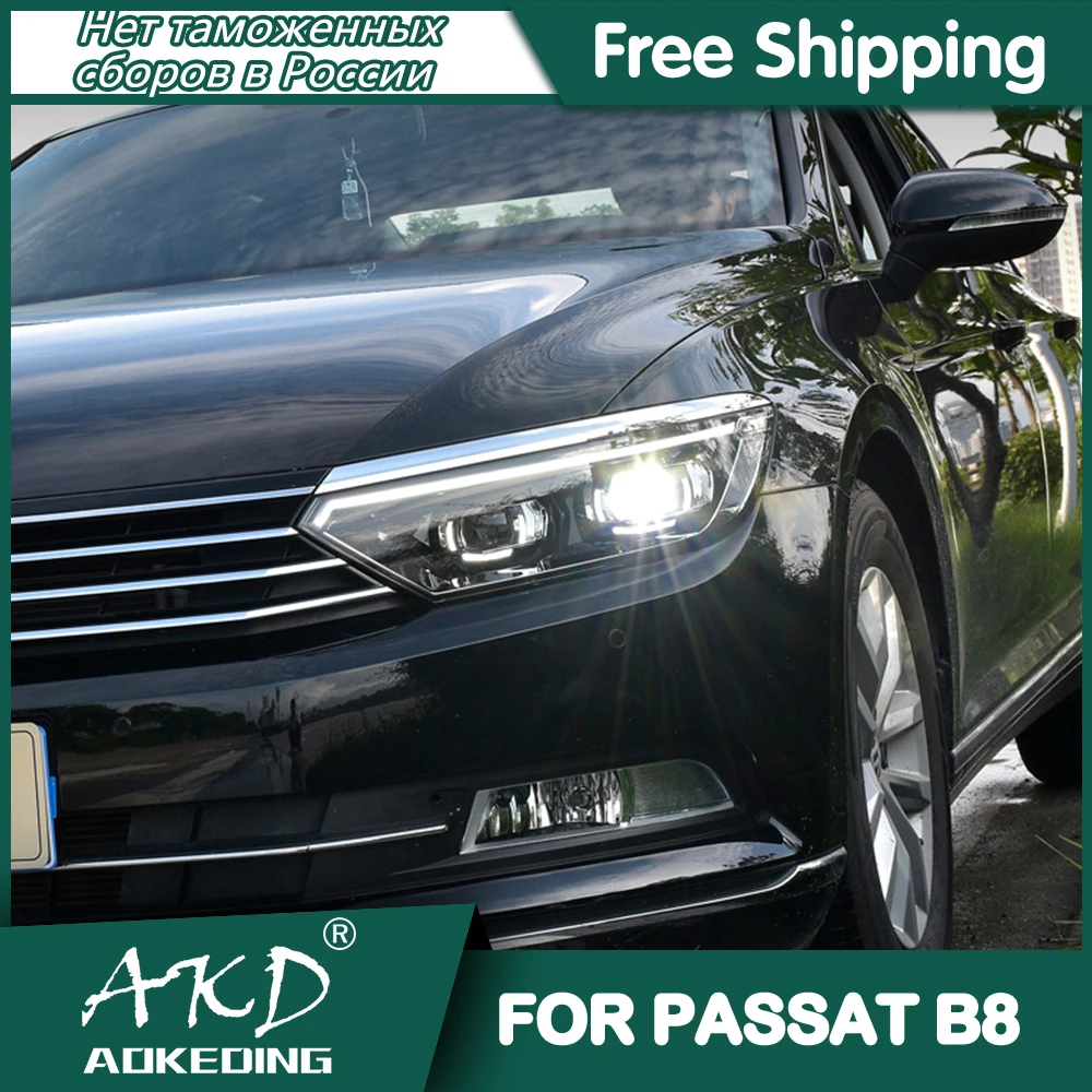 

Headlights For VW Passat B8 Europe 2015-2019 DRL Day Running Light Head Lamp LED Bi Xenon Bulb Fog Lights Tuning Car Accessory