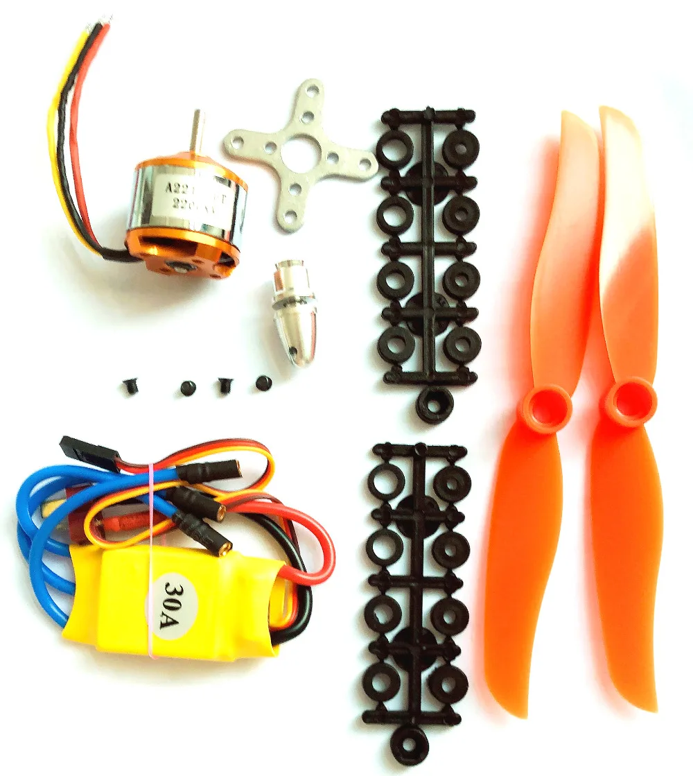 A2212 2212 2200KV бесщеточный двигатель 30A ESC 6035 пропеллер SG90 9G микро сервопривод для RC