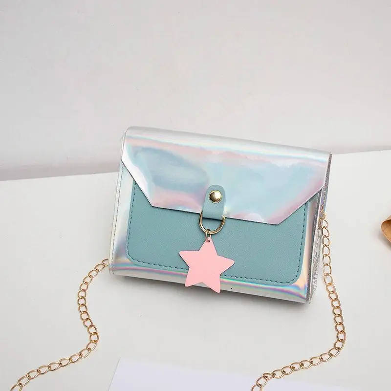 Candy Laser Color Small Flap Bag Women Crossbody MINI Messenger Handbags With Single Shoulder Strap Hasp For Shopper Student | Багаж и