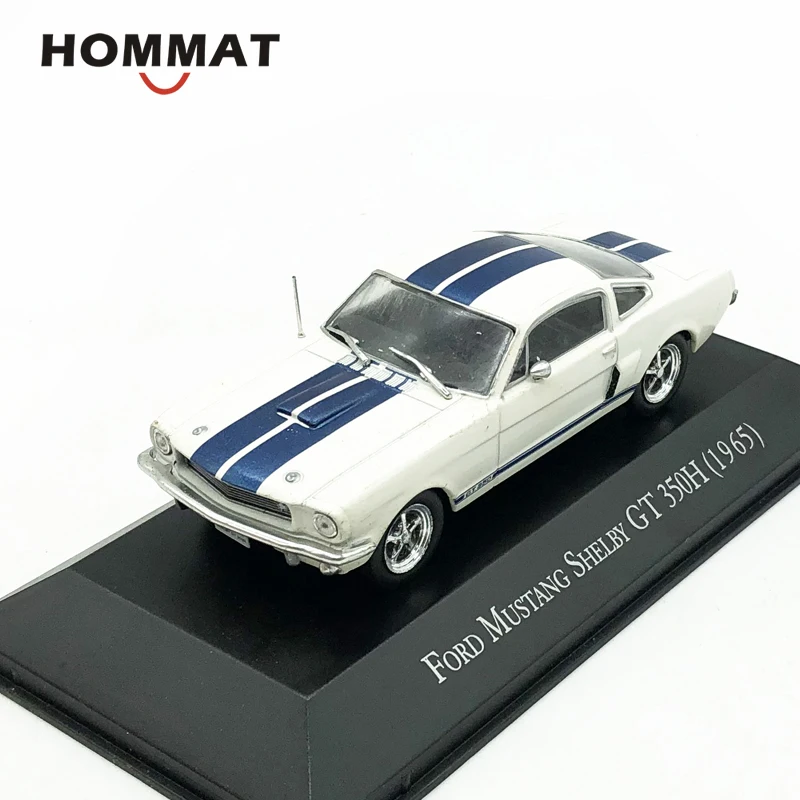 HOMMAT масштаб 1:43 Ford Mustang Shelby GT 350H 1965 Спортивная модель автомобиля из металлического