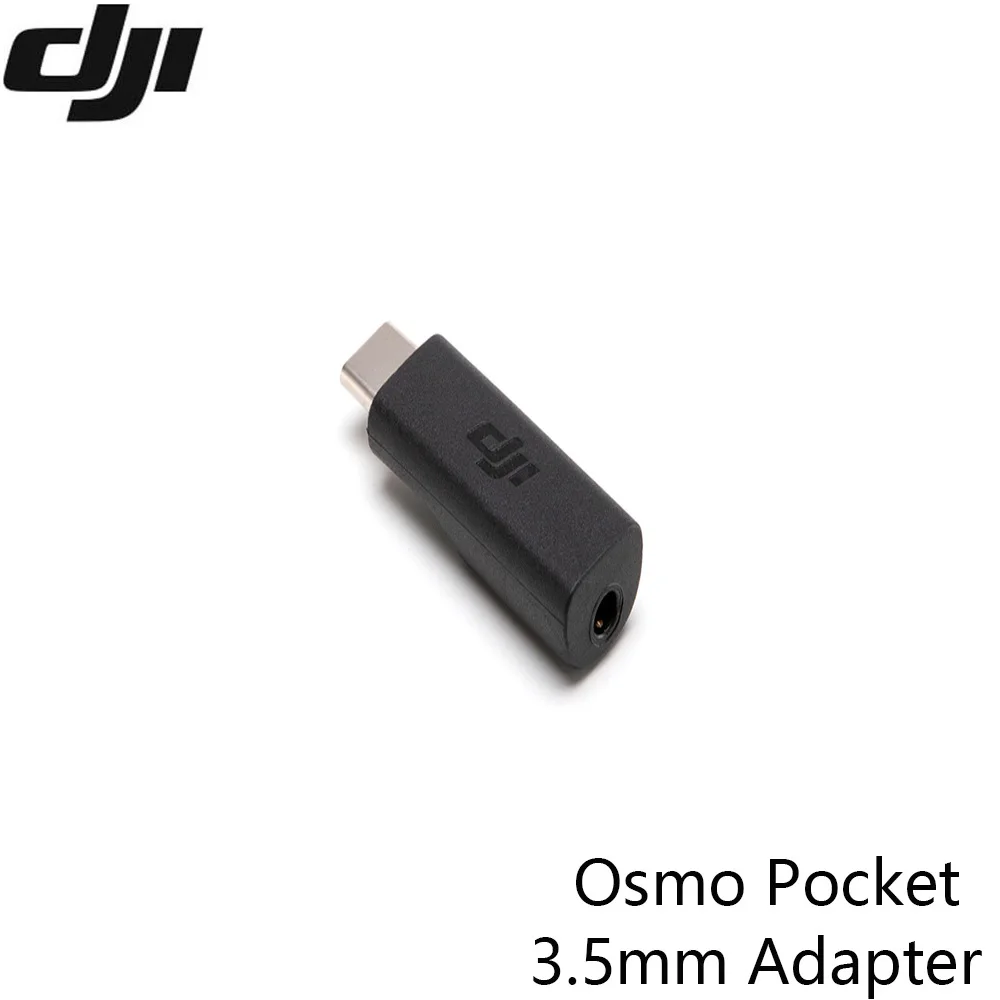 

Адаптер DJI Osmo Pocket 3,5 мм, оригинальные аксессуары, Поддержка внешнего микрофона для более качественной записи