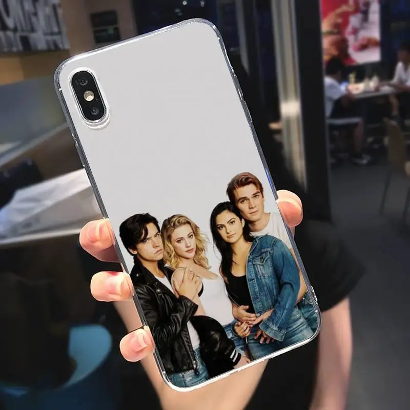 

American TV Riverdale Southside Serpents Phone Case Transparent soft For iphone 5 s c se 6 s 7 8 11 12 plus mini x xs xr pro max