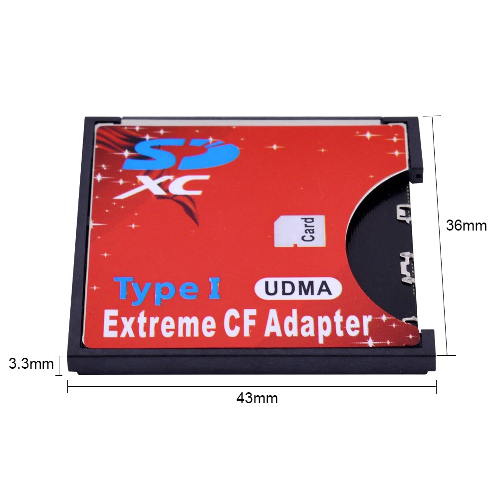 CHIPAL SD to CF Card Adapter MMC Micro SDHC SDXC Standard Compact Flash Type I Converter UDMA Reader | Компьютеры и офис