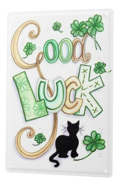 

Tin Sign Good luck Good Luck Card Metal Plate