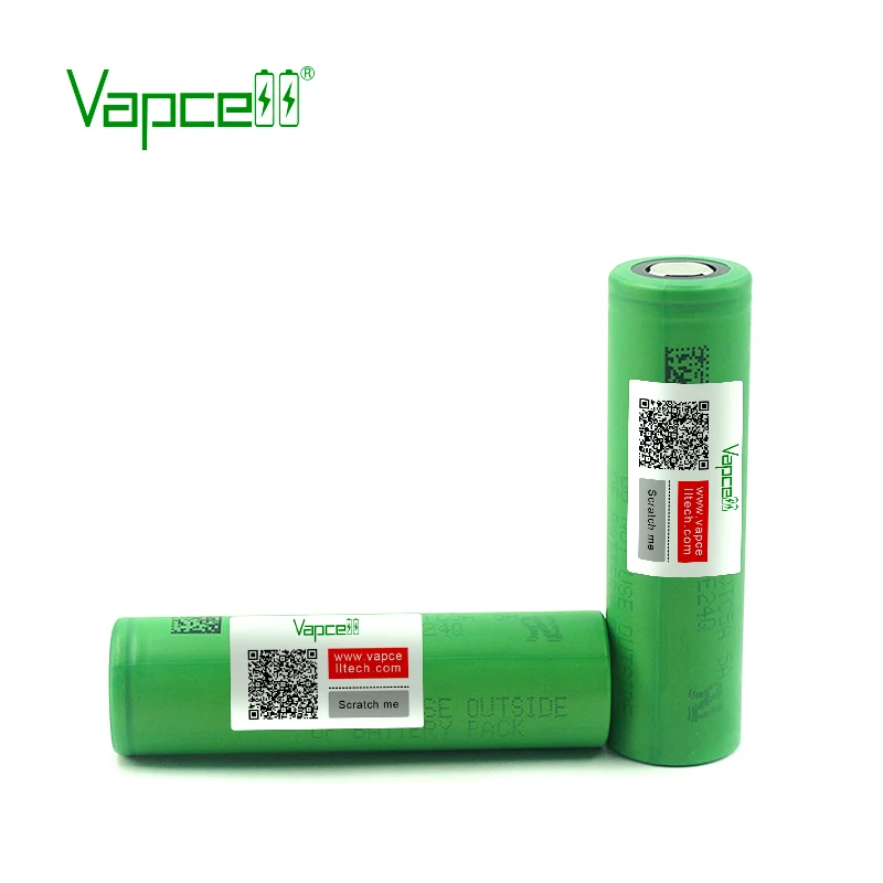 Оригинальный перезаряжаемый литий ионный аккумулятор Vapcell 18650 2500 мАч 25 А 3 7 в