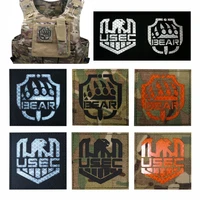 usec bear ir patch armband badge applique embellishment glow in darkness edc accessory military tactical reflective patches