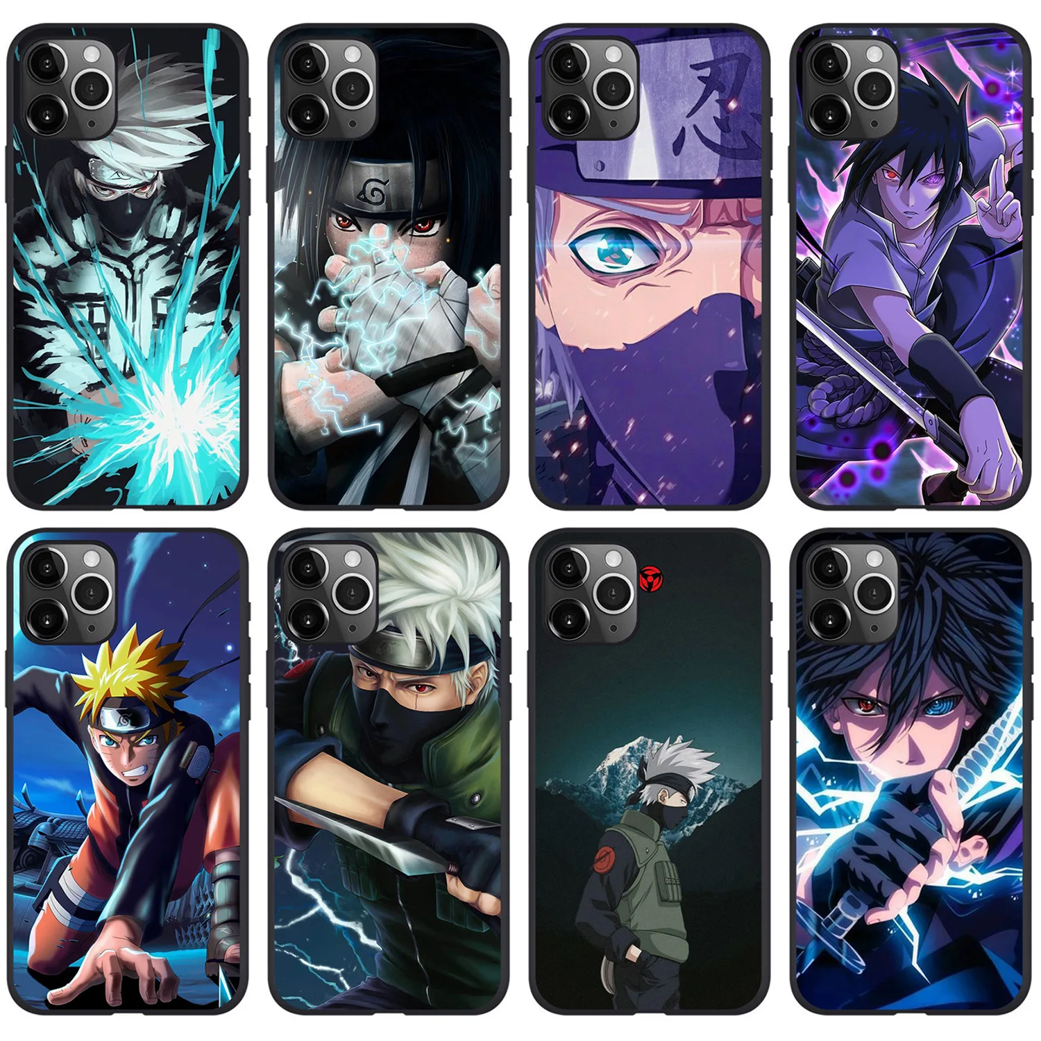 Японский мультфильм Итачи Наруто Саске Какаши чехол для iPhone 11 pro max Minato мягкий