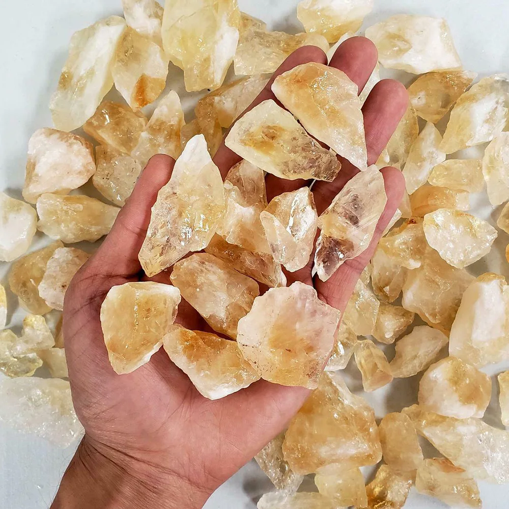 Citrine Crystal Chunks Raw Citrine Bulk Healing Crystals 50/100g