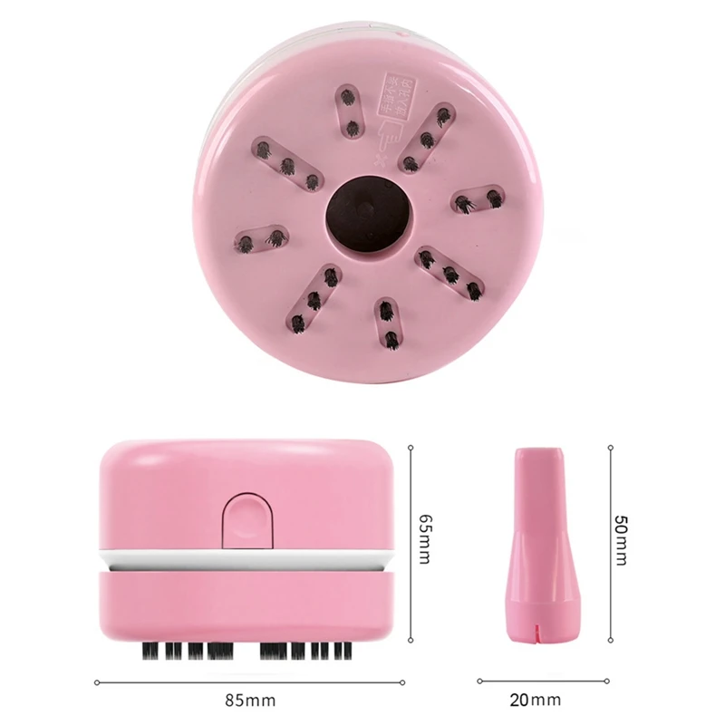 

Mini Crumb Vacuum Cleaner Portable Desktop Sweeper Handheld Dust Cleaning Office Desk Home Car Accessories