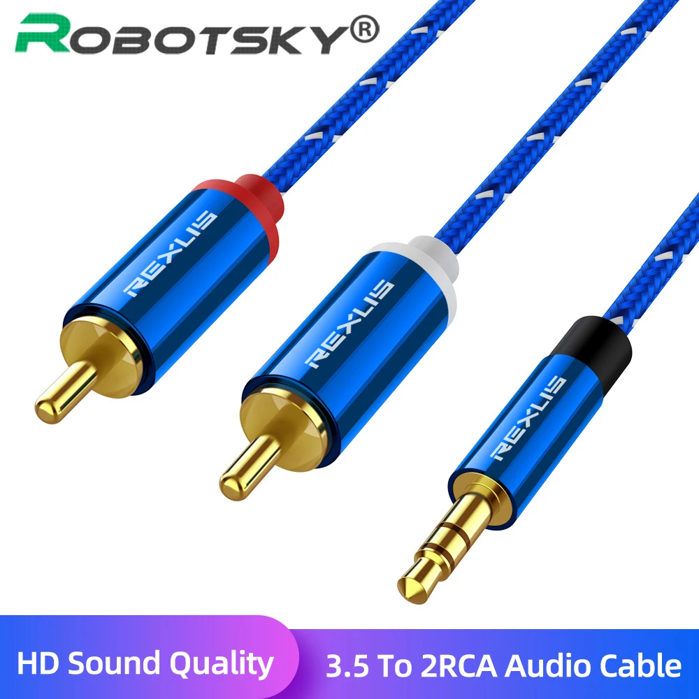Кабель RCA Hifi стерео 3 5 штекер на 2 мм аудиокабель 10 м 15 сплиттер для домашнего