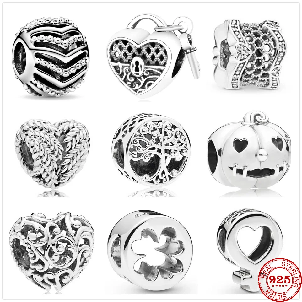 Новый серебряный шарм семья навсегда Древо жизни замок к сердцу соответственные