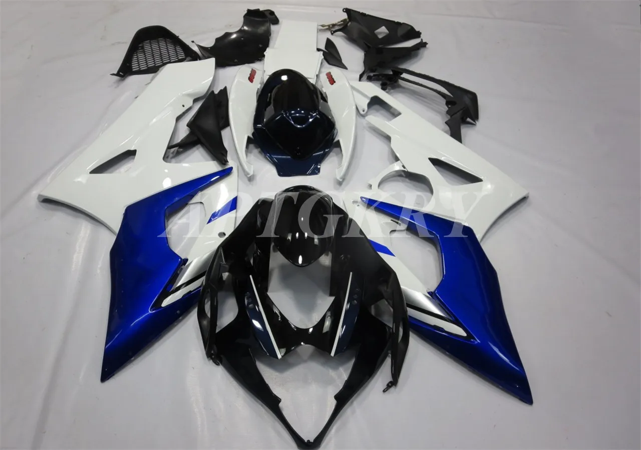 

New ABS Plastic Shell Motorcycle Fairing kit Fit For Suzuki GSXR1000 2005 2006 GSXR1000 Bodywork set Custom Blue White Cool