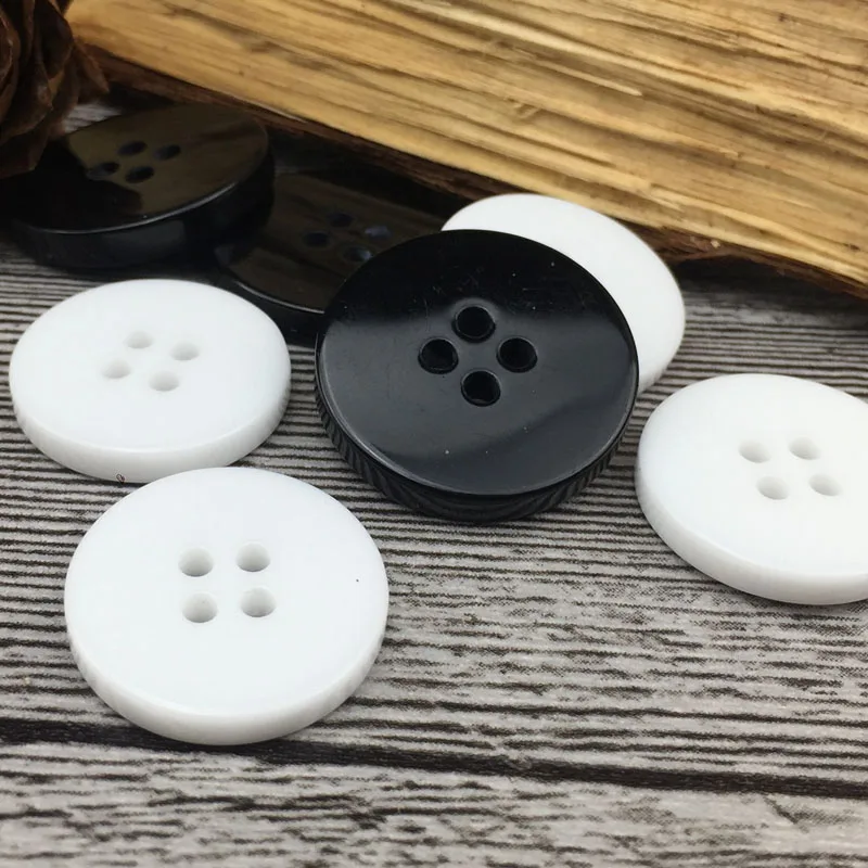 

10-18 MM Four-Holes Two Flat Resin Buttons Children's Fur Collar Coat Wewing On Shirt Pad Button Spot