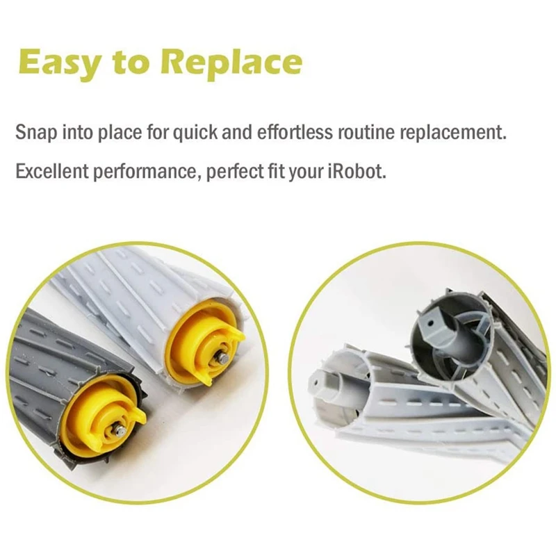 4 Set Debris Extractor Roller Brush for IRobot Roomba 800 Series 850 860 861 866 870 880 890 900 960 980 Robotic | Бытовая техника
